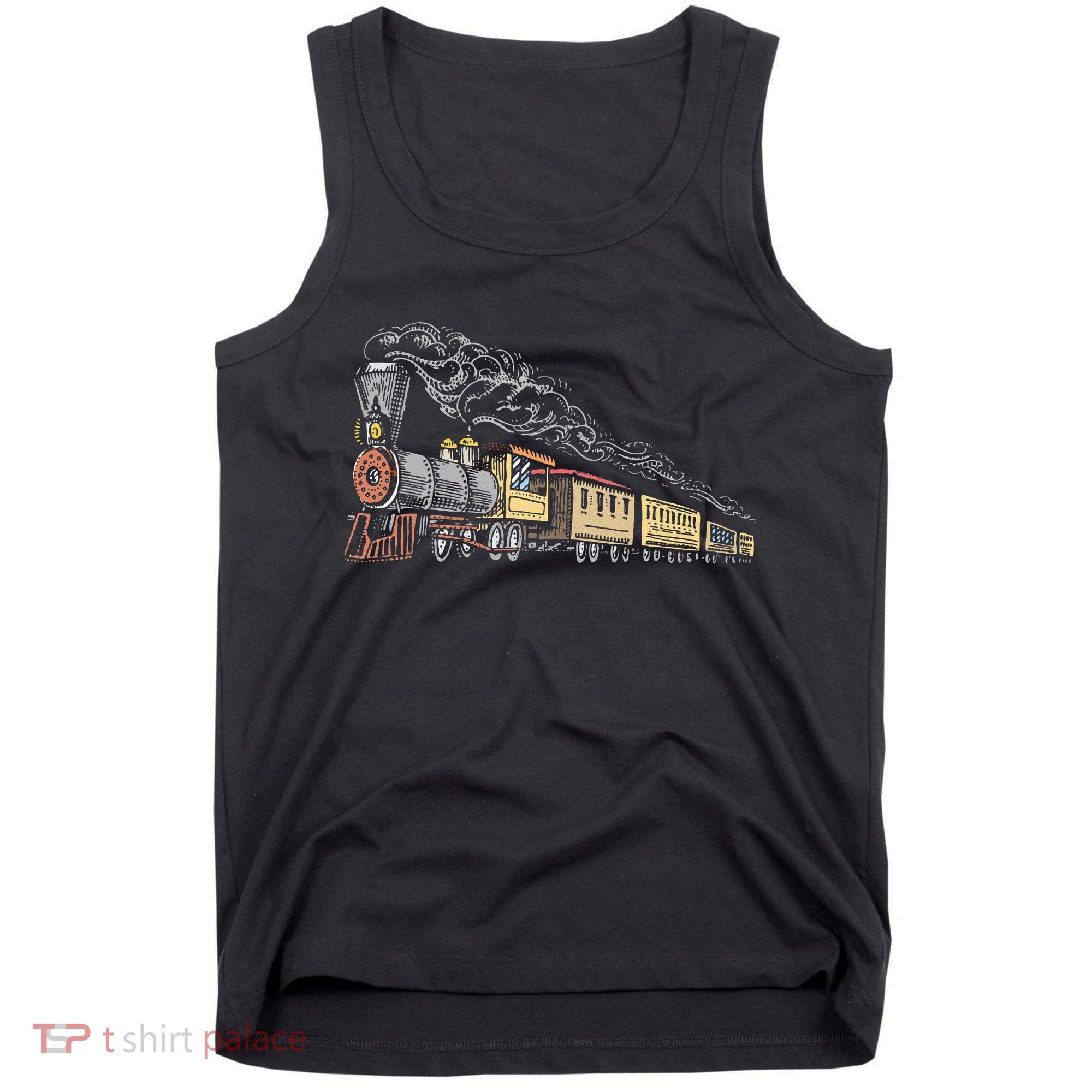 Steam Engine Model Train Lover Railwayman Driver Railroad Tank Top
