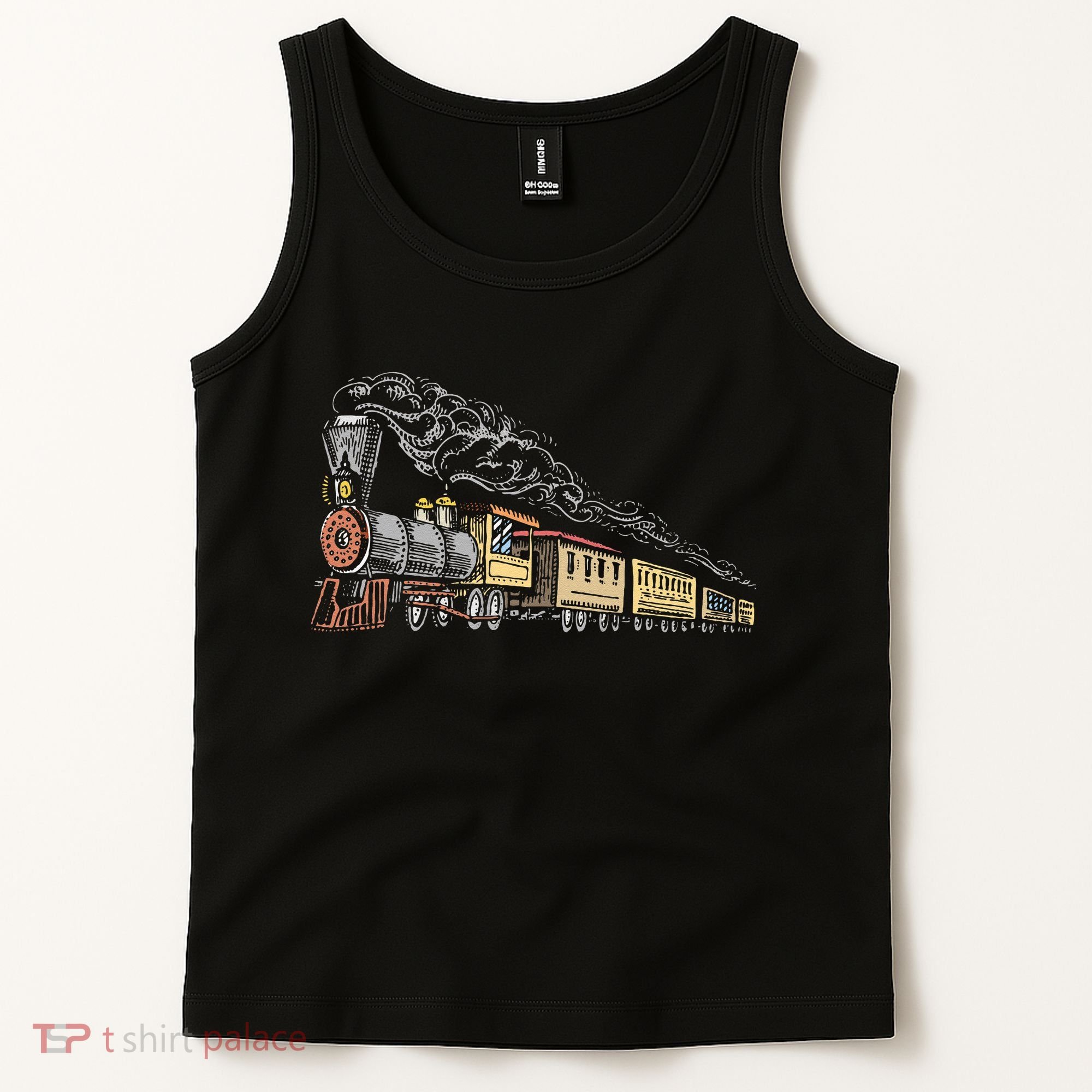 Steam Engine Model Train Lover Railwayman Driver Railroad Tank Top