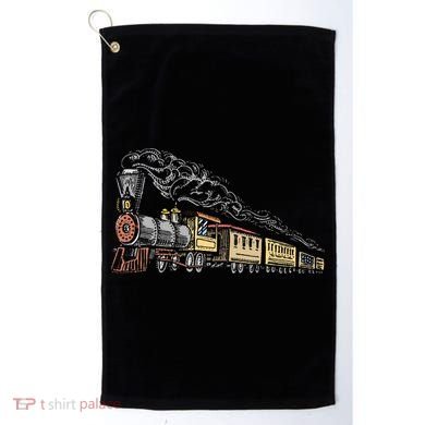 Steam Engine Model Train Lover Railwayman Driver Railroad Golf Towel