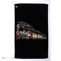 Steam Engine Model Train Lover Railwayman Driver Railroad Golf Towel thumb 0