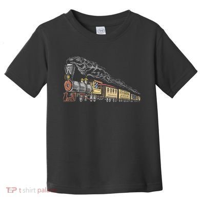 Steam Engine Model Train Lover Railwayman Driver Railroad Toddler T-Shirt