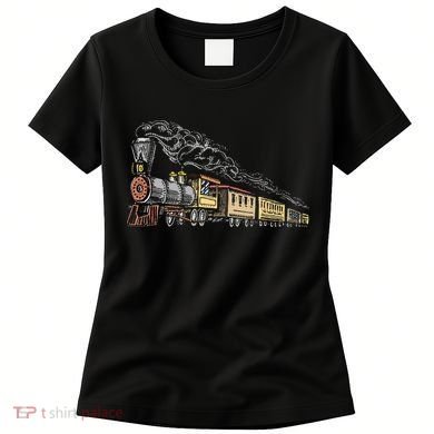 Steam Engine Model Train Lover Railwayman Driver Railroad Women's T-Shirt