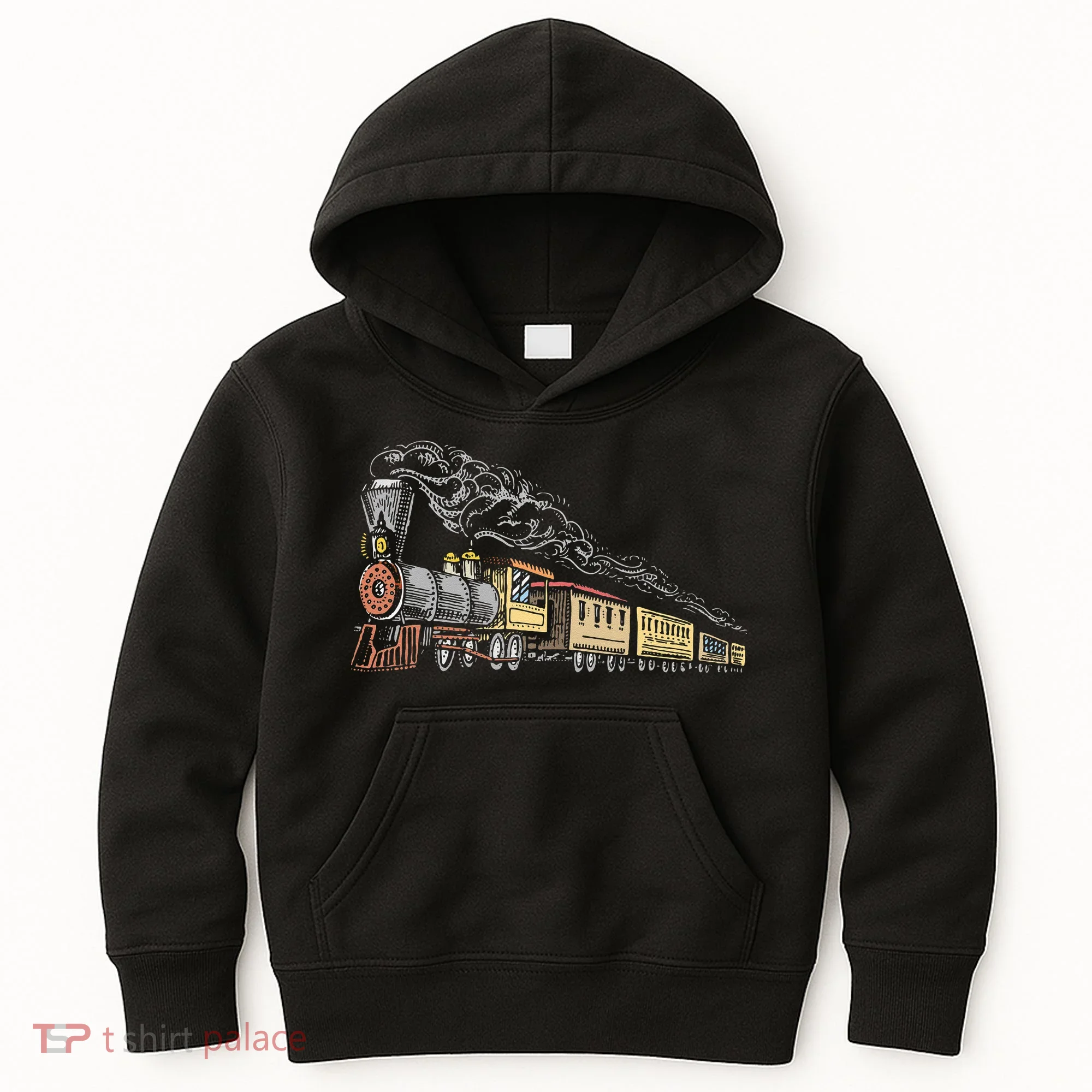 Steam Engine Model Train Lover Railwayman Driver Railroad Kids Hoodie
