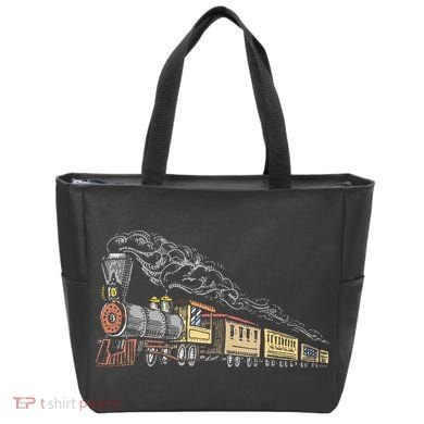 Steam Engine Model Train Lover Railwayman Driver Railroad Tote Bag