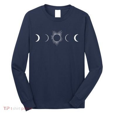Solar Eclipse Moon Phases Totality Long Sleeve Shirt