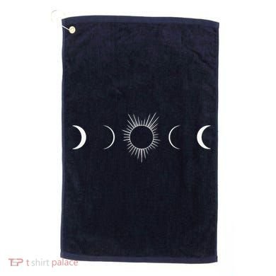 Solar Eclipse Moon Phases Totality Golf Towel