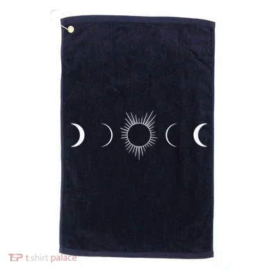 Solar Eclipse Moon Phases Totality Golf Towel