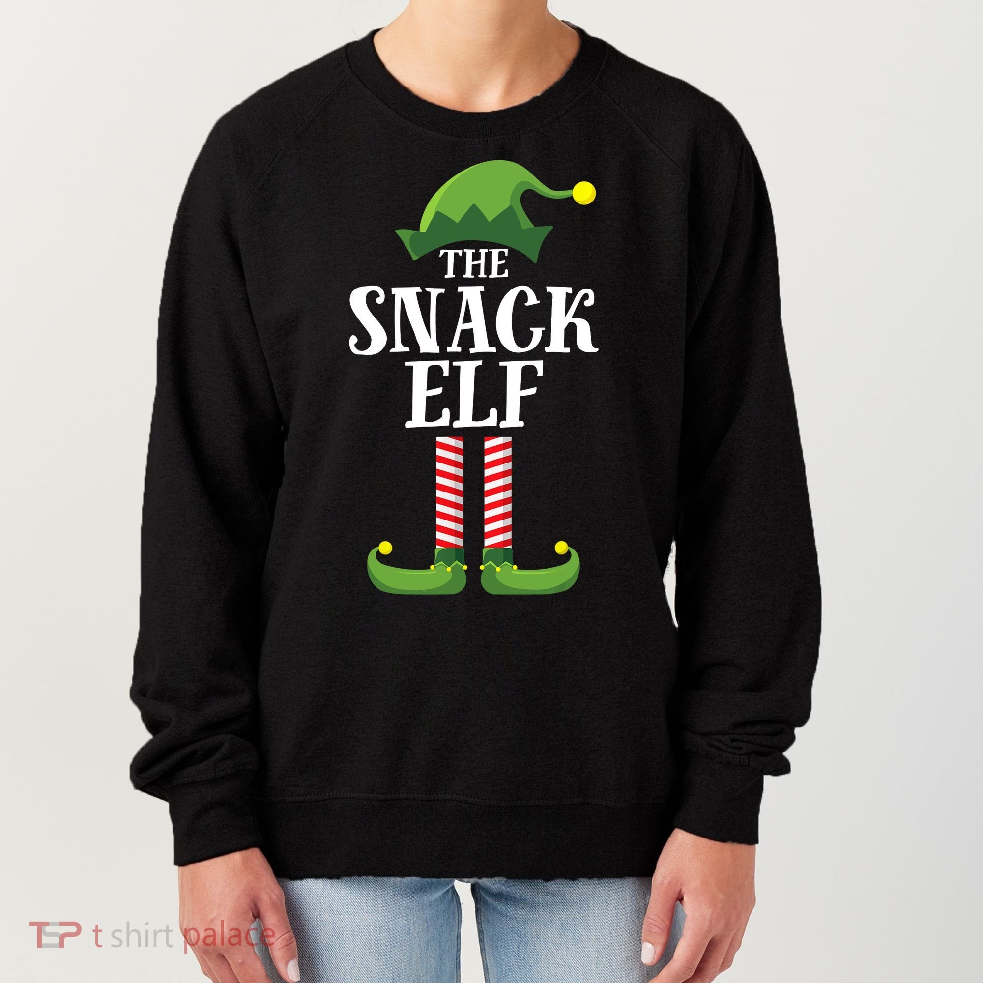 Snack Elf Matching Family Group Christmas Party Women's Sweatshirt