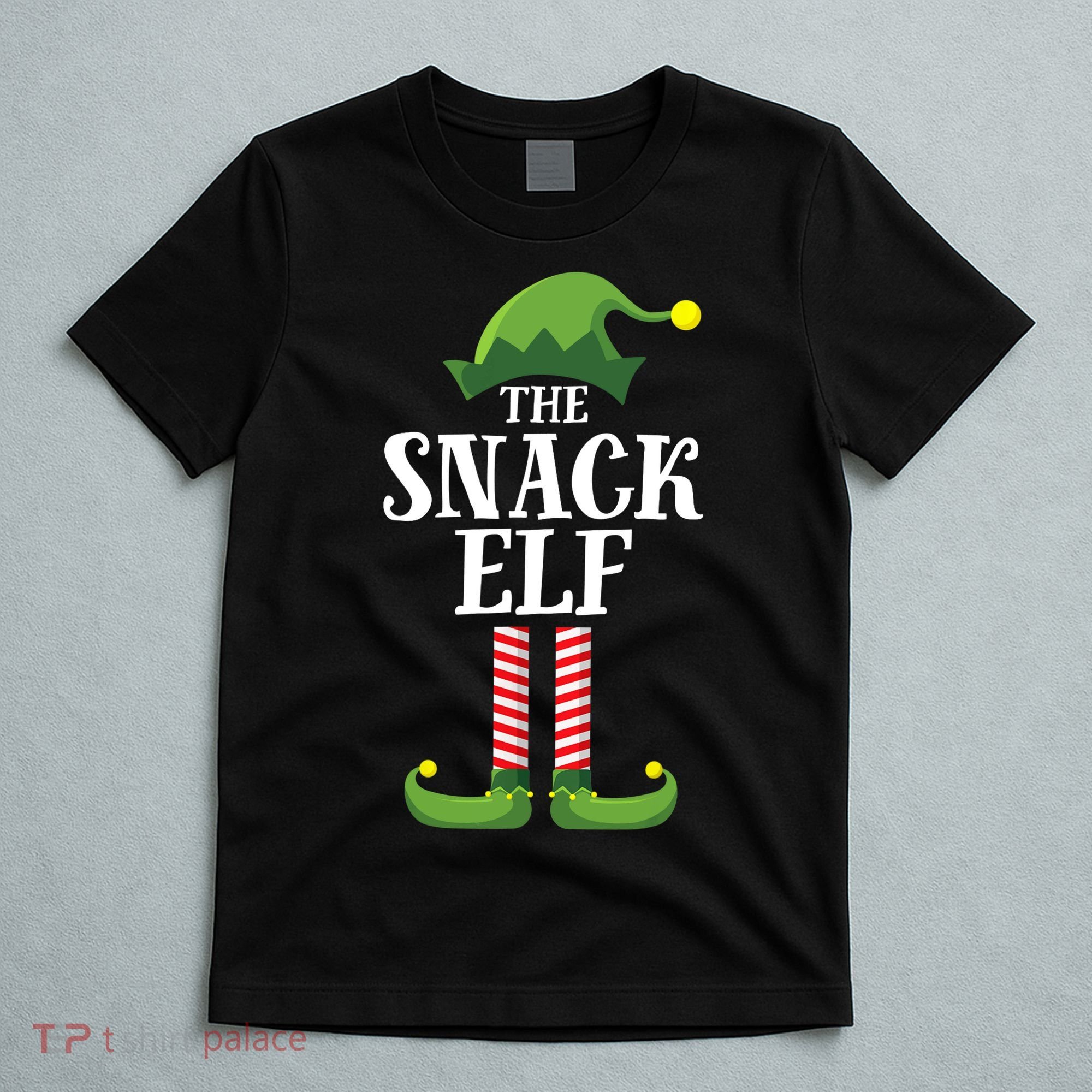 Snack Elf Matching Family Group Christmas Party T-Shirt