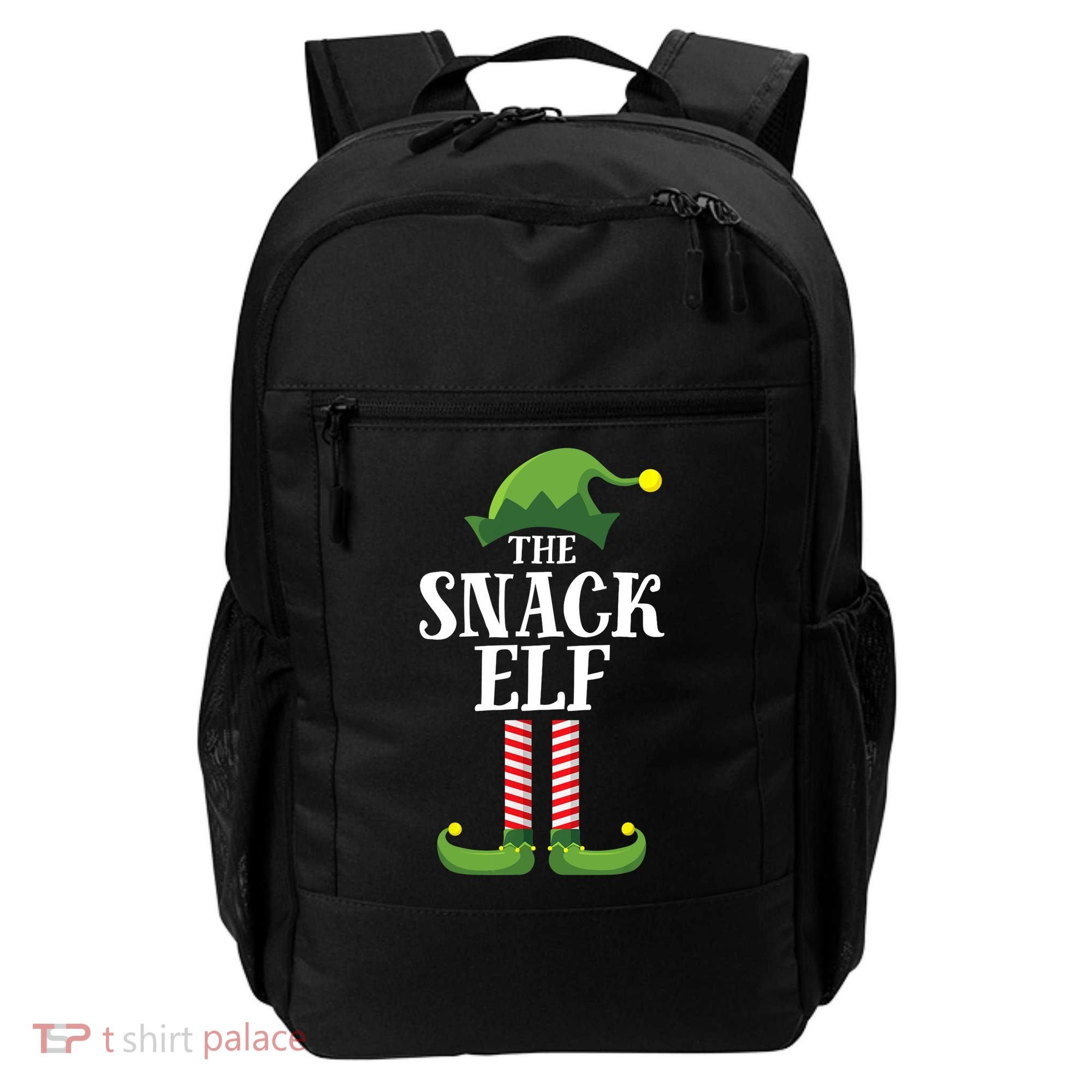 Snack Elf Matching Family Group Christmas Party Backpack