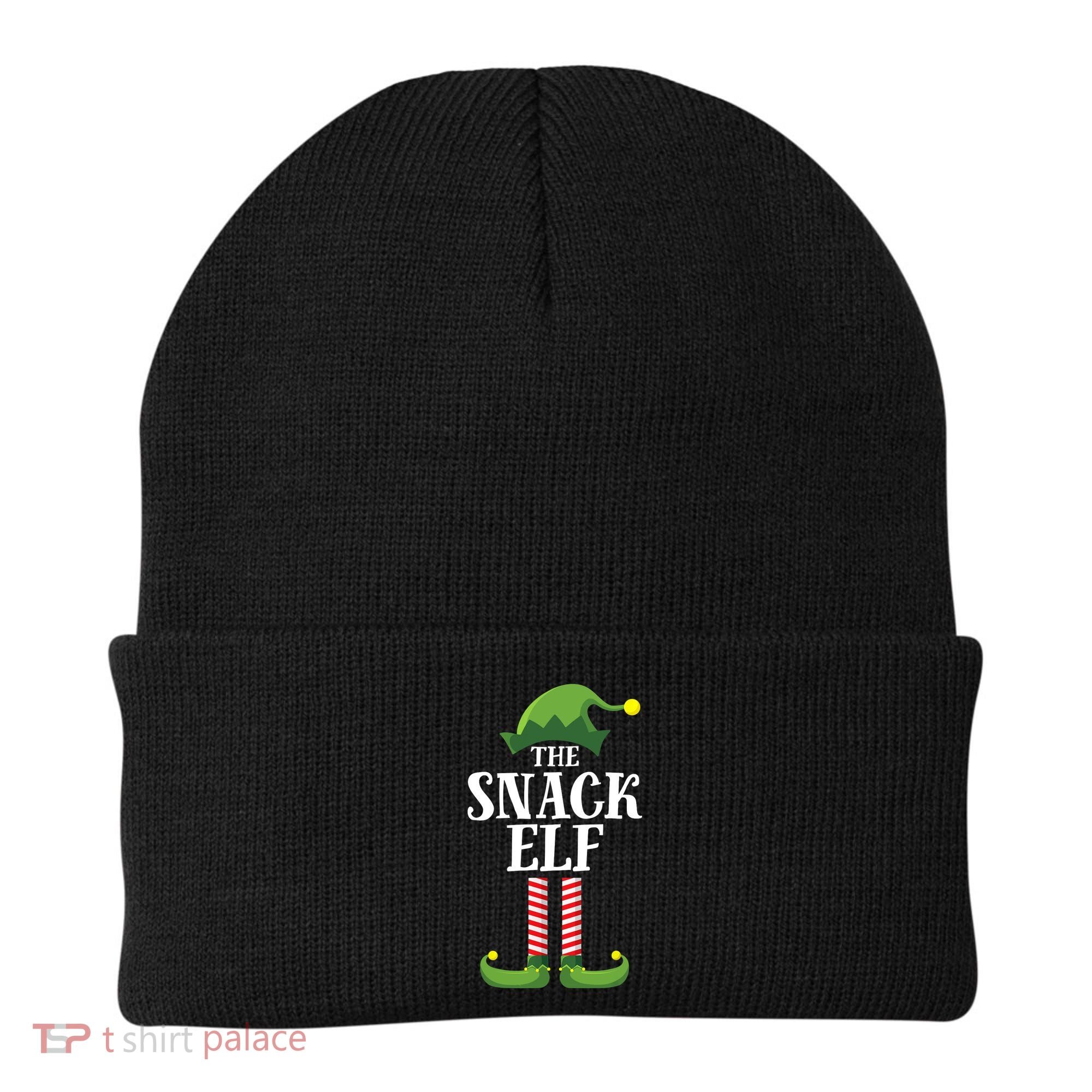 Snack Elf Matching Family Group Christmas Party Beanie