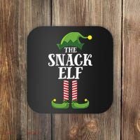 Snack Elf Matching Family Group Christmas Party Coaster thumb 0