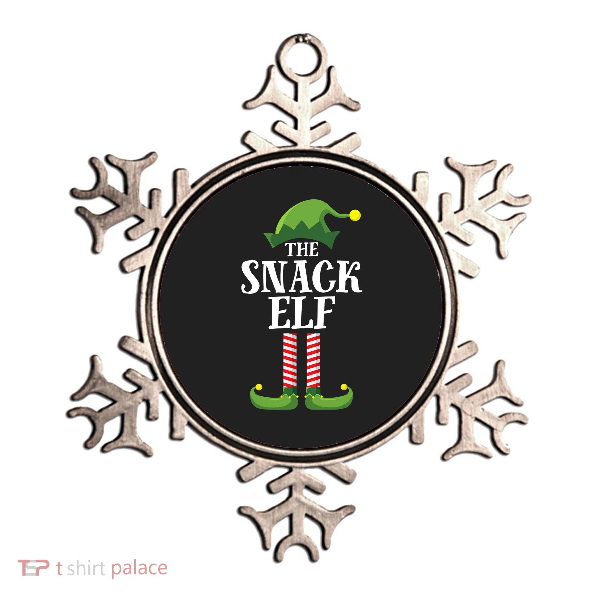 Snack Elf Matching Family Group Christmas Party Ornament