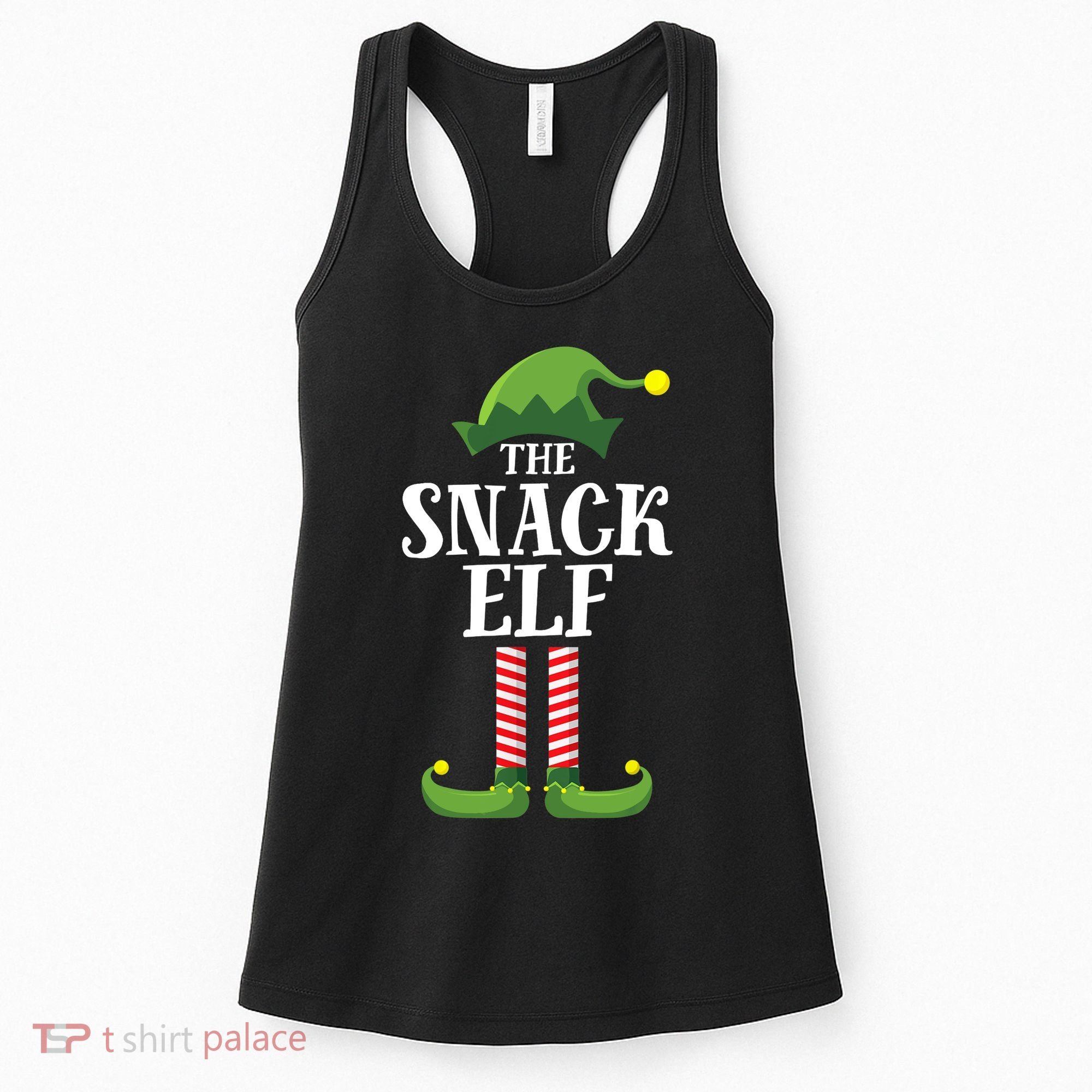 Snack Elf Matching Family Group Christmas Party Women's Tank Top