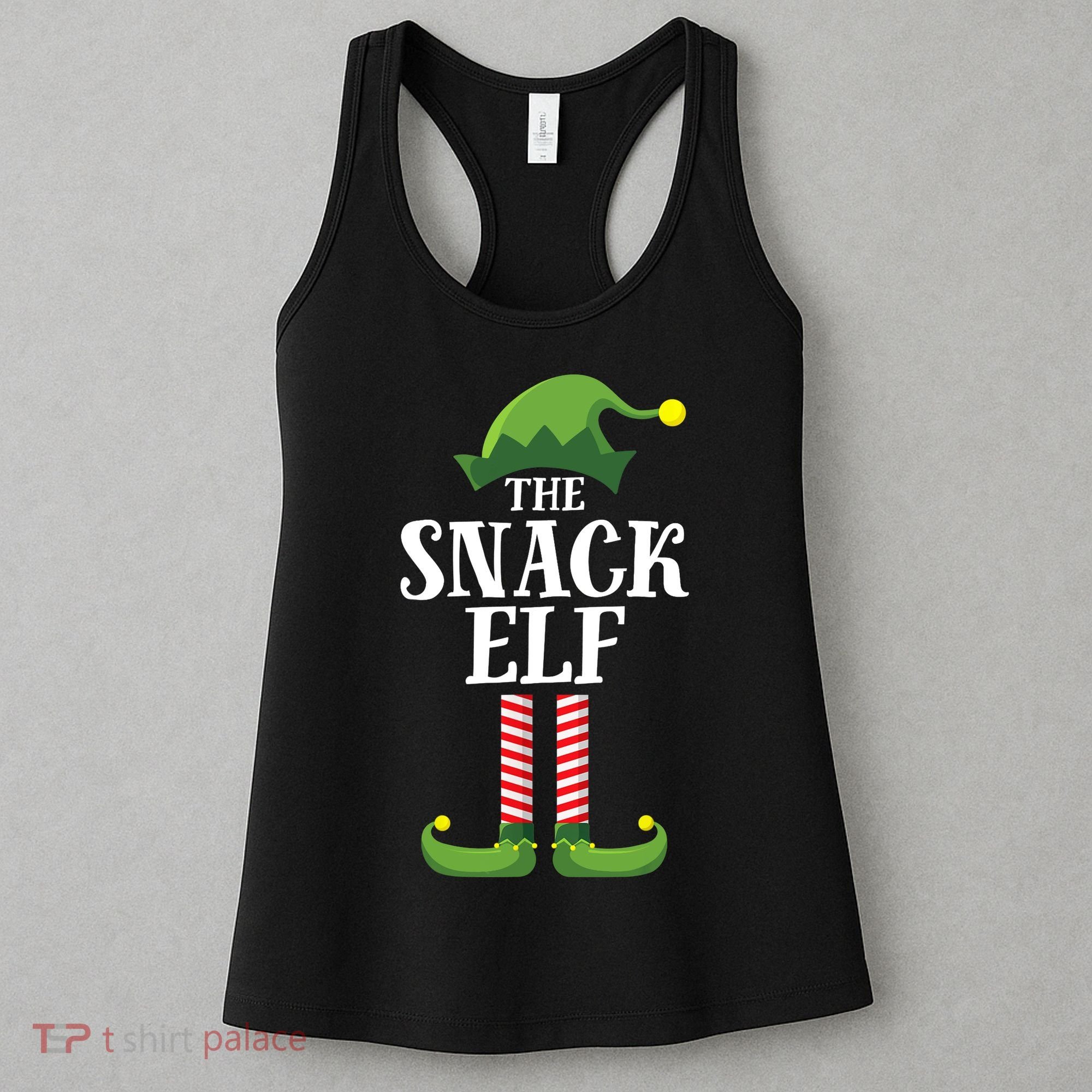 Snack Elf Matching Family Group Christmas Party Women's Tank Top