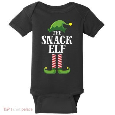 Snack Elf Matching Family Group Christmas Party Baby Bodysuit