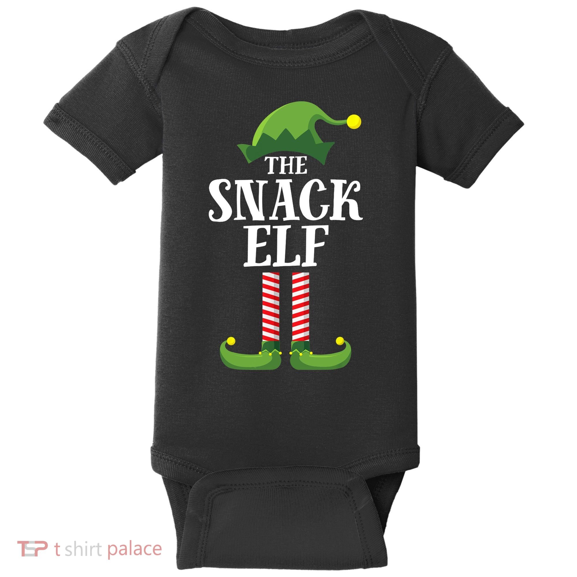 Snack Elf Matching Family Group Christmas Party Baby Bodysuit