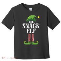 Snack Elf Matching Family Group Christmas Party Toddler T-Shirt thumb 0
