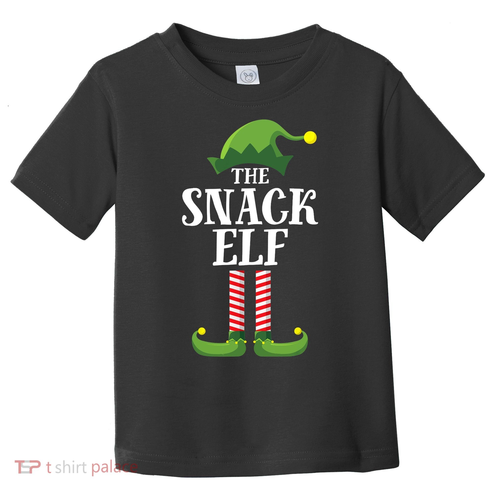 Snack Elf Matching Family Group Christmas Party Toddler T-Shirt