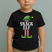 Snack Elf Matching Family Group Christmas Party Toddler T-Shirt thumb 2