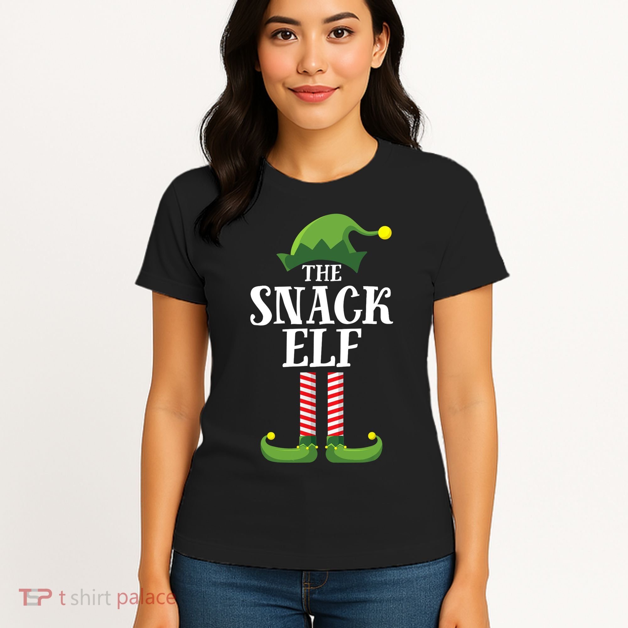 Snack Elf Matching Family Group Christmas Party Women's T-Shirt