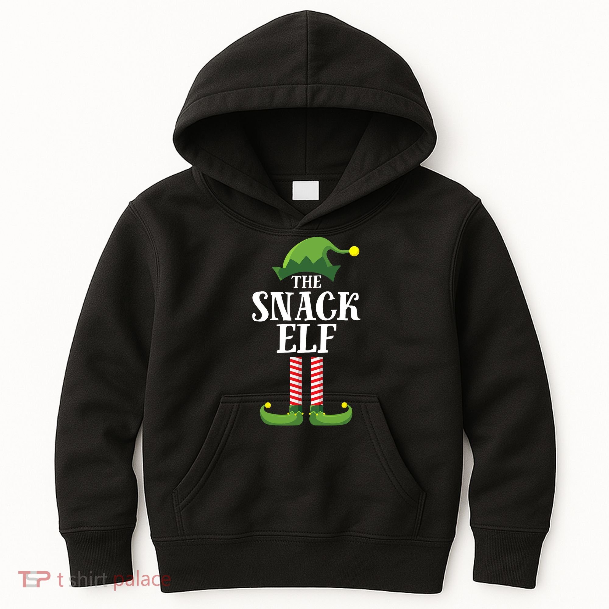 Snack Elf Matching Family Group Christmas Party Kids Hoodie