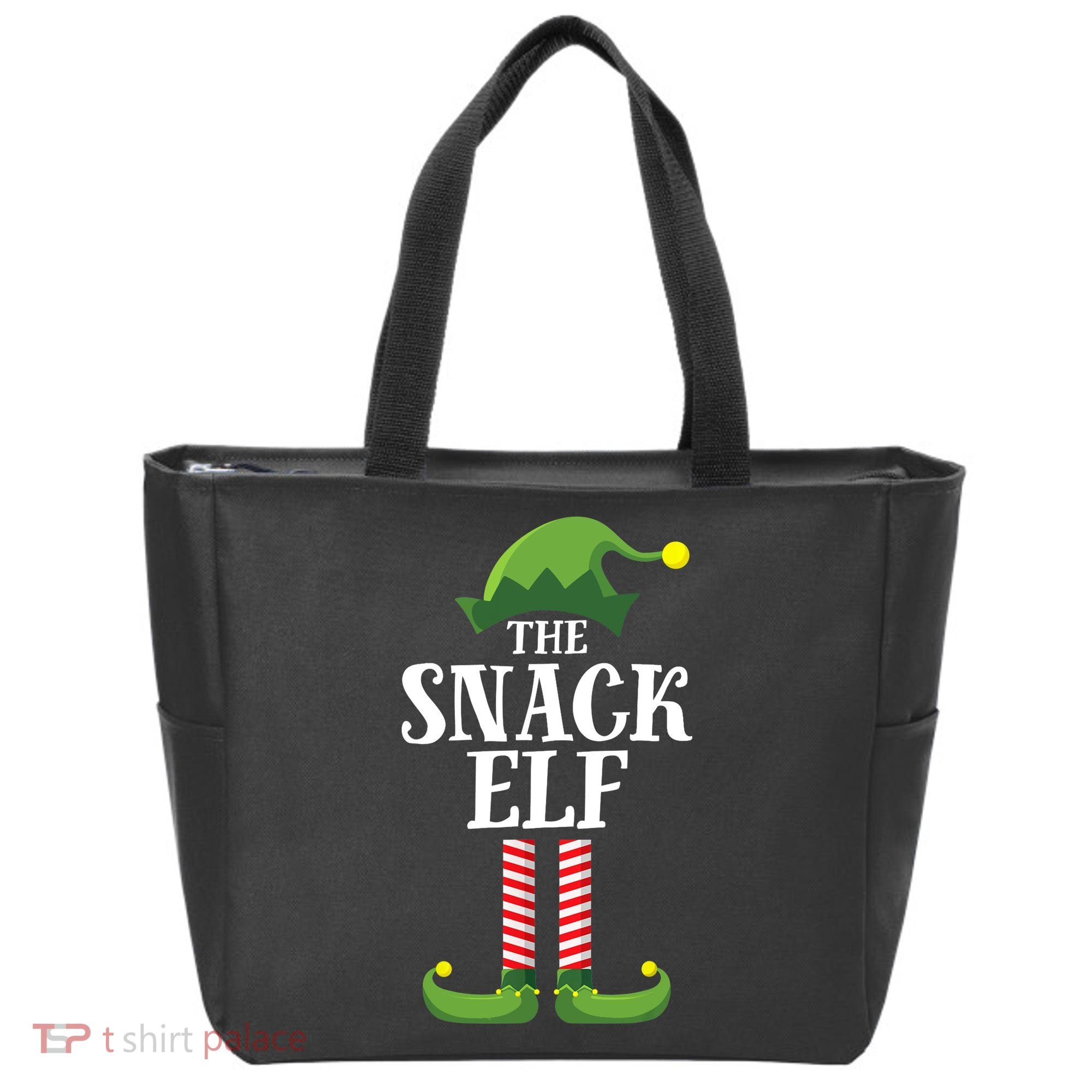 Snack Elf Matching Family Group Christmas Party Tote Bag