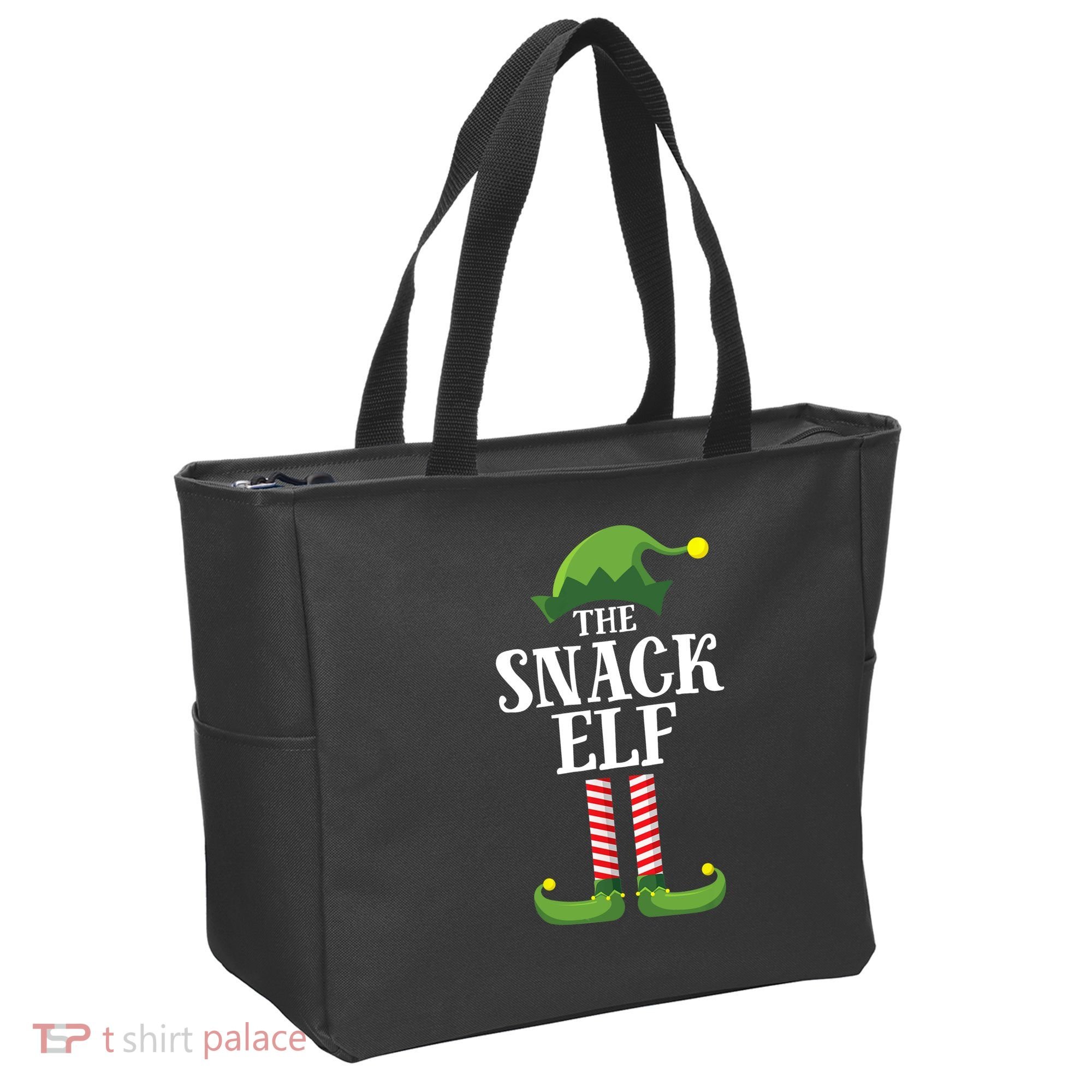 Snack Elf Matching Family Group Christmas Party Tote Bag