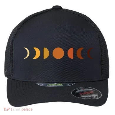 Solar Eclipse Moon Flexfit Unipanel Trucker Cap