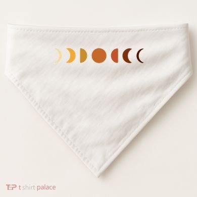 Solar Eclipse Moon USA-Made Doggie Bandana