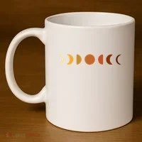 Solar Eclipse Moon 11oz C Handle Ceramic Mug thumb 4