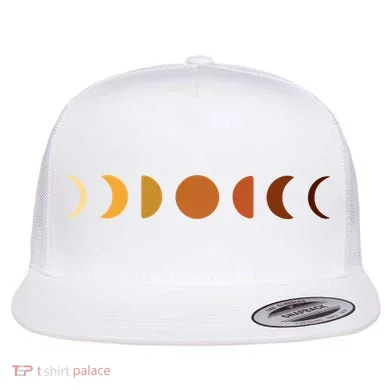 Solar Eclipse Moon Flat Bill Trucker Hat
