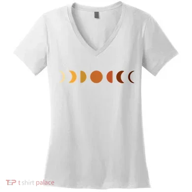 Solar Eclipse Moon Women's V-Neck T-Shirt