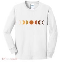 Solar Eclipse Moon Kids Long Sleeve Shirt thumb 0