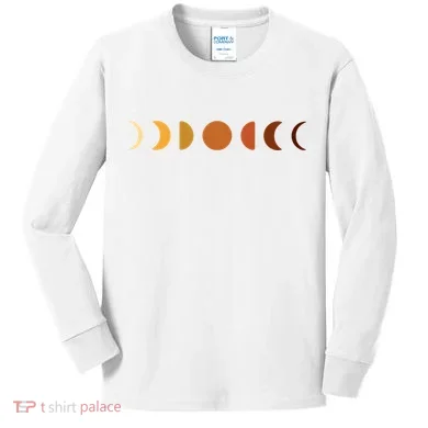 Solar Eclipse Moon Kids Long Sleeve Shirt