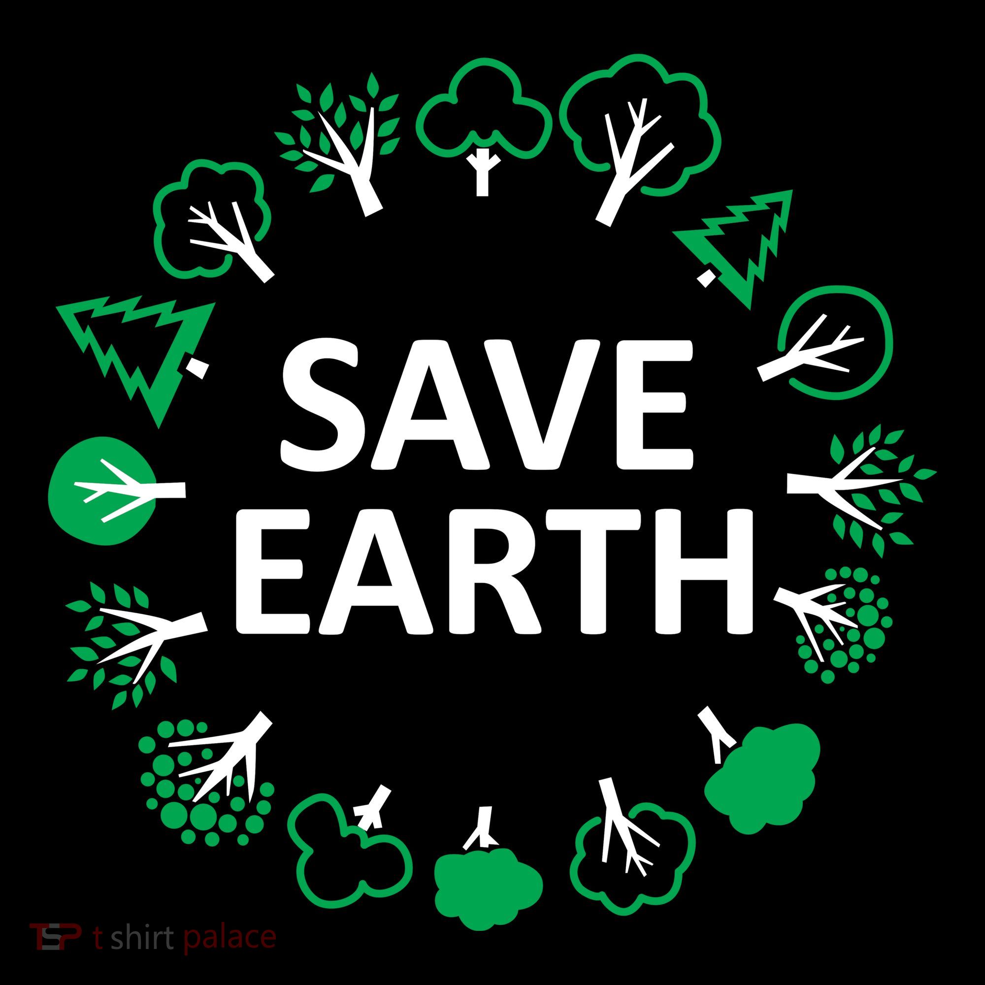 Save Earth Nature Trees Backpack