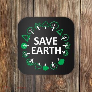 Save Earth Nature Trees Coaster
