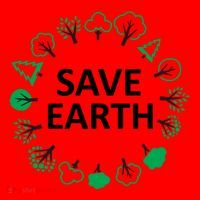 Save Earth Nature Trees Santa Hat thumb 1