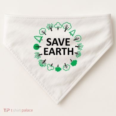 Save Earth Nature Trees USA-Made Doggie Bandana