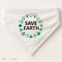 Save Earth Nature Trees USA-Made Doggie Bandana thumb 0