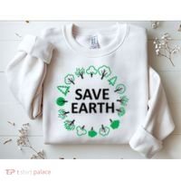 Save Earth Nature Trees Sweatshirt thumb 2