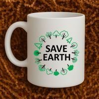 Save Earth Nature Trees Coffee Mug thumb 2