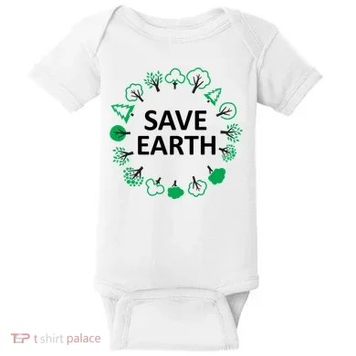 Save Earth Nature Trees Baby Bodysuit