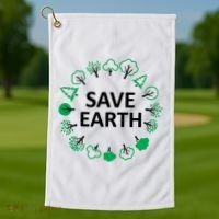 Save Earth Nature Trees Golf Towel thumb 1