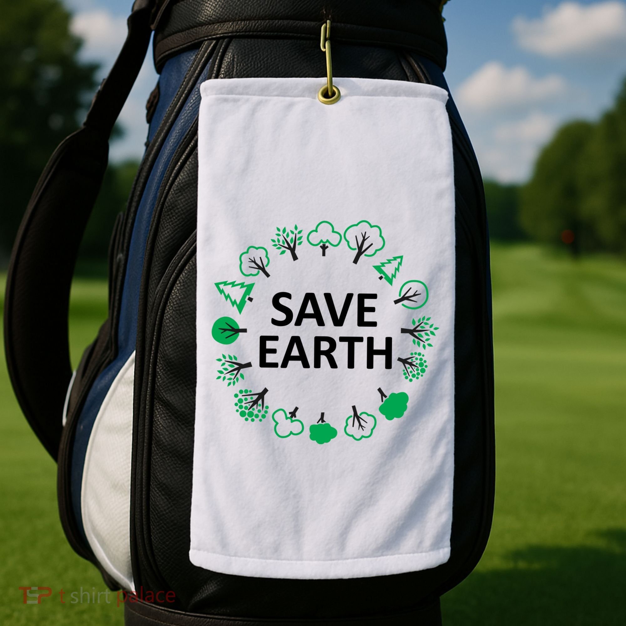 Save Earth Nature Trees Golf Towel