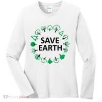 Save Earth Nature Trees Women's Long Sleeve Shirt thumb 0
