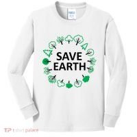 Save Earth Nature Trees Kids Long Sleeve Shirt thumb 0