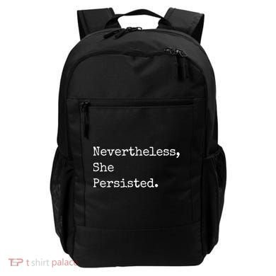 Senator Elizabeth Warren Nevertheless, She Persisted. Backpack