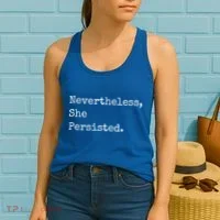 Senator Elizabeth Warren Nevertheless, She Persisted. Women's Tank Top thumb 2