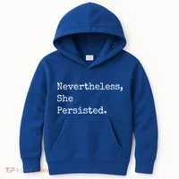 Senator Elizabeth Warren Nevertheless, She Persisted. Kids Hoodie thumb 0